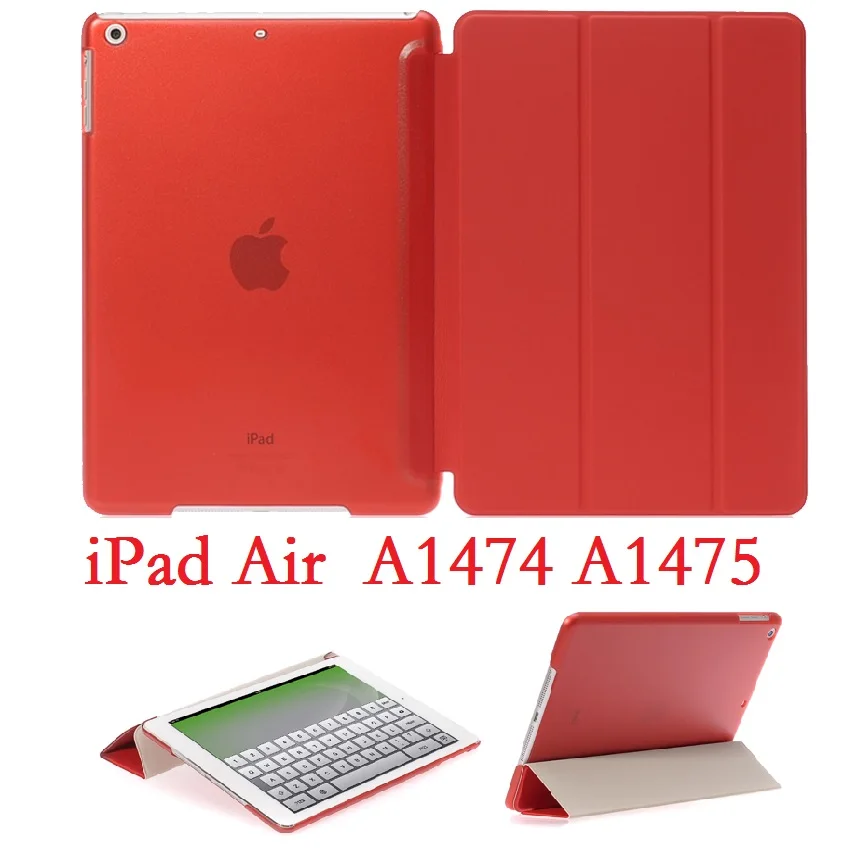 for iPad Air 1 9.7\'\' Case Slim Folio Stand Coque Magnetic A1474 A1475 Smart Auto-Sleep PVC Protective Cover for iPad Air 1 Cover