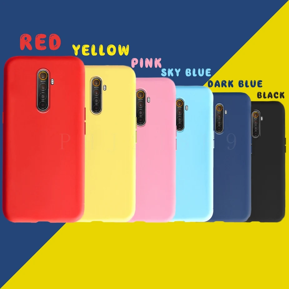 For OPPO Realme X2 Pro Case X 2 XT Soft Silicon TPU Matte Back Cover For Realme XT X2 Pro X 2 Phone Case Full Cover Coque Bumper