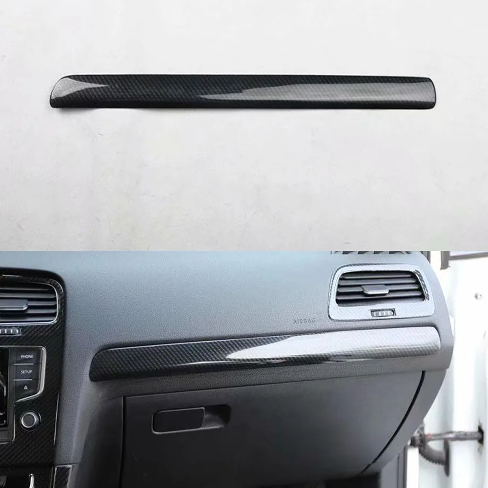 Car Dashboard Passenger Seat Decoration Strip Trim Styling For Volkswagen Golf 7 2014-2018 Left Hand Drive Car Accessory