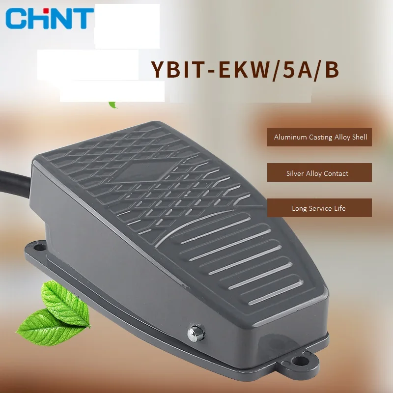 Nonslip Metal Momentary Electric Power Foot Pedal Switch YBLT-EKW/5A/B 12V 24V Step Siwtch for  Workshop