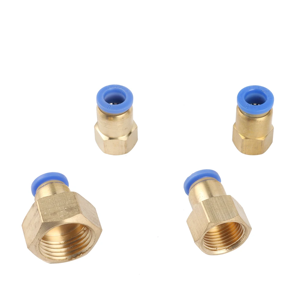 

Garden Irrigation 8mm Interface to 1/4" 1/2" 1/8" 3/8" Female Thread Slip Lock Quick Connectors Pneumatic Coupling Fittings