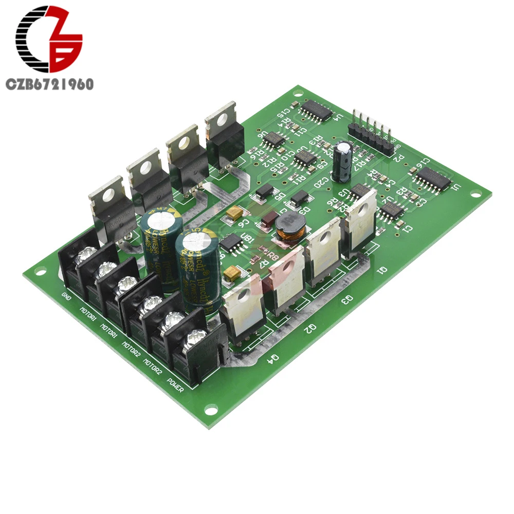 DC 5V 12V 24V 15A Dual H-Bridge DC Motor Driver Module Motor Drive Controller Board for Arduino Robot Car Compatible 3V-36V