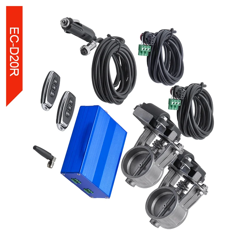 FREE SHIPPING Exhaust Control Valve Dual Set 2.0&2.36&2.5&3.0 inch size exhaust cutout valve with remote control