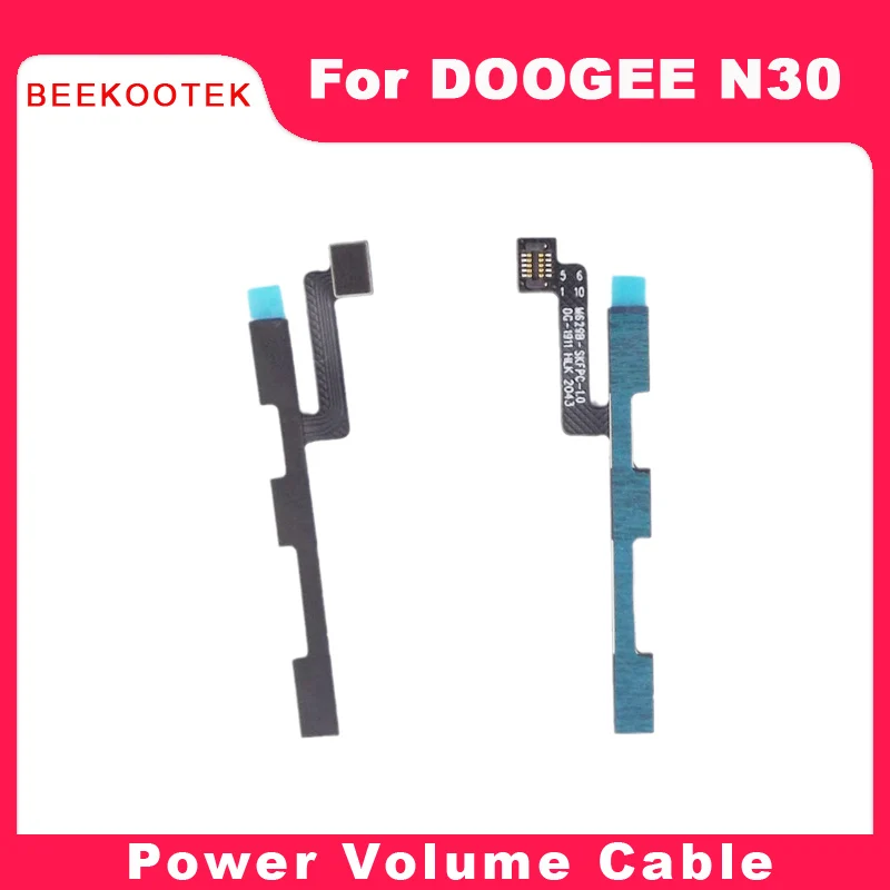 New Original CellPhone Side Power Volume Cable flex Cable FPC Replacement Accessories For DOOGEE N30 Smartphone