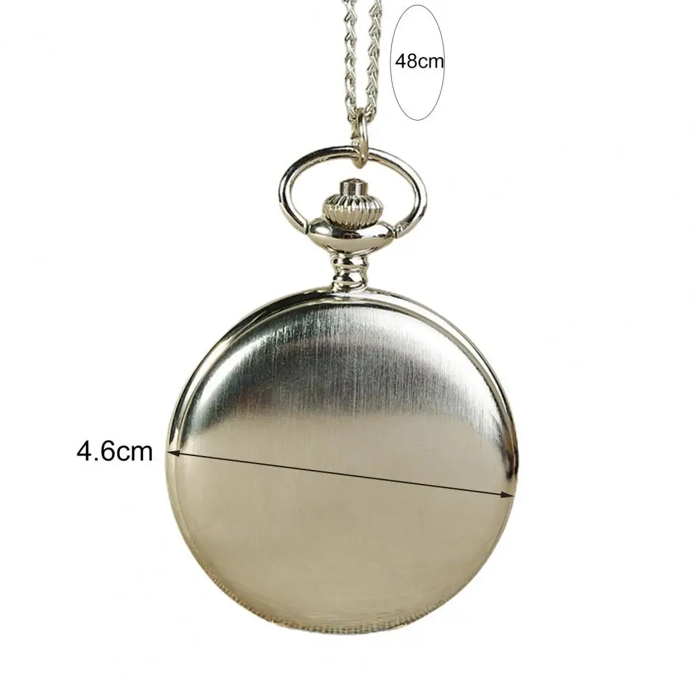 Vintage Pocket Watch Round Dial Accurate Quartz Movement Punk Hanging Chain All Match Quartz Watch for Men Women