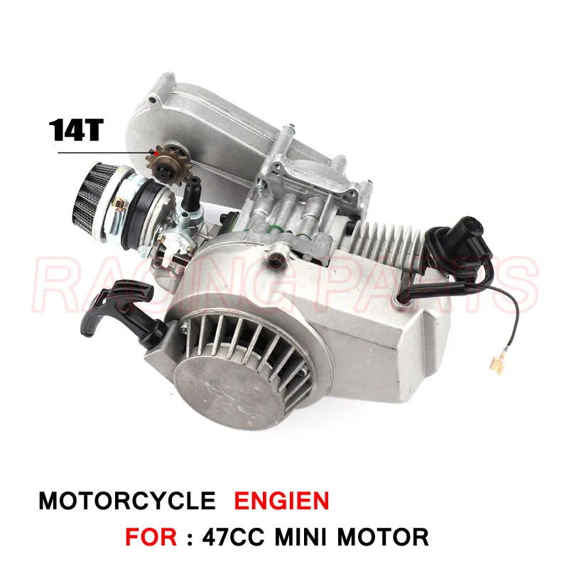 

49cc 2 stroke Engine Motor for Mini Pocket Bike Scooter Dirt Bikes ATV Quad Motorized Bicycle