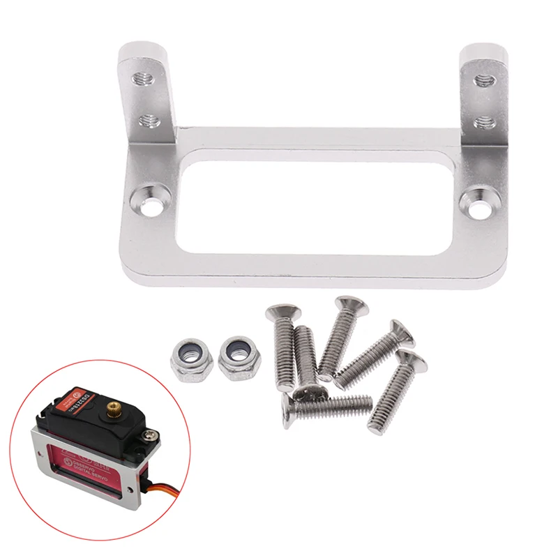 1 Set New Aluminum Alloy Servo Holder Servo Mount For RC Airplane Boat Car Servo  S3003, MG995 Servo Bracket