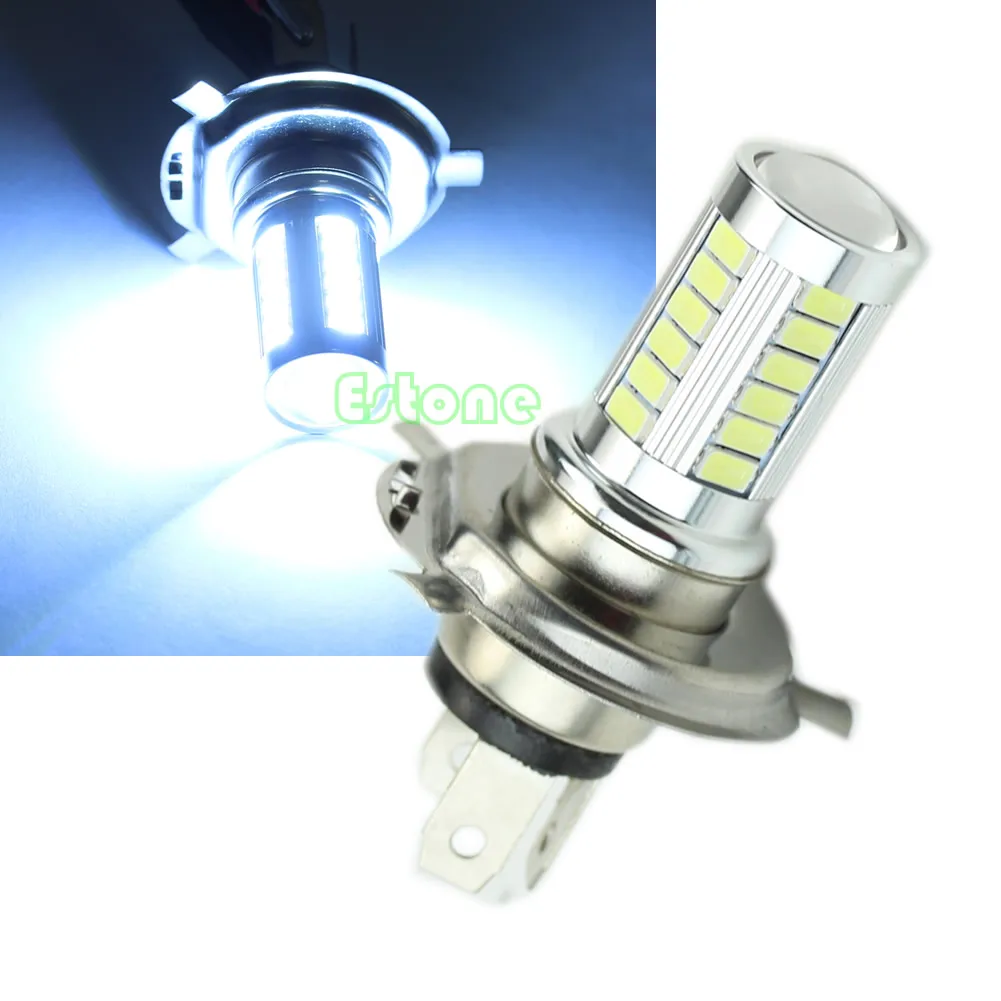 12V Super Bright H4 33-LED SMD White Car Fog Light Headlight Driving Lamp Bulb