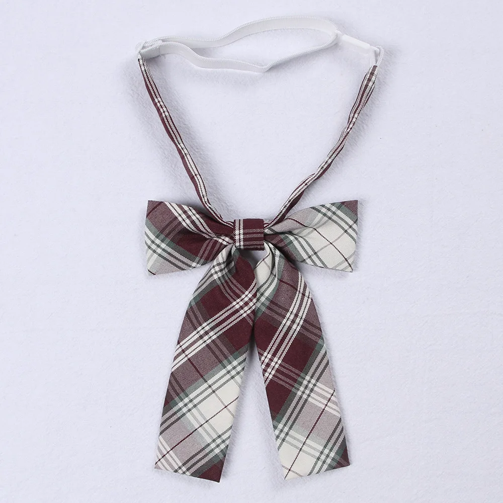 ใหม่ Jk Bow Tie Plaid ชุดคอผีเสื้อ Cravat ญี่ปุ่น High School นักเรียนหญิง Preppy Chic ฟรีผูกตรวจสอบ Knot