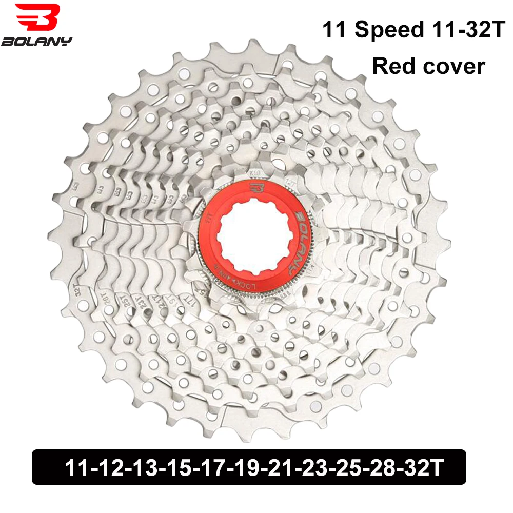 Bolany 11 Speed Cassette Road Bike Freewheel 11-32T Bicycle Parts 22S Flywheel Sprockets More Affordable Than Sunrace Cassette