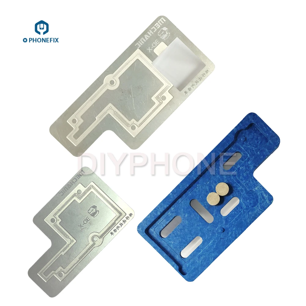 قالب استنسل ميكانيكي ثلاثي الأبعاد BGA Reballing A12 CPU PCB Groove BGA Reballing ، قالب استنسل لإصلاح اللوحة الأم iPhone X