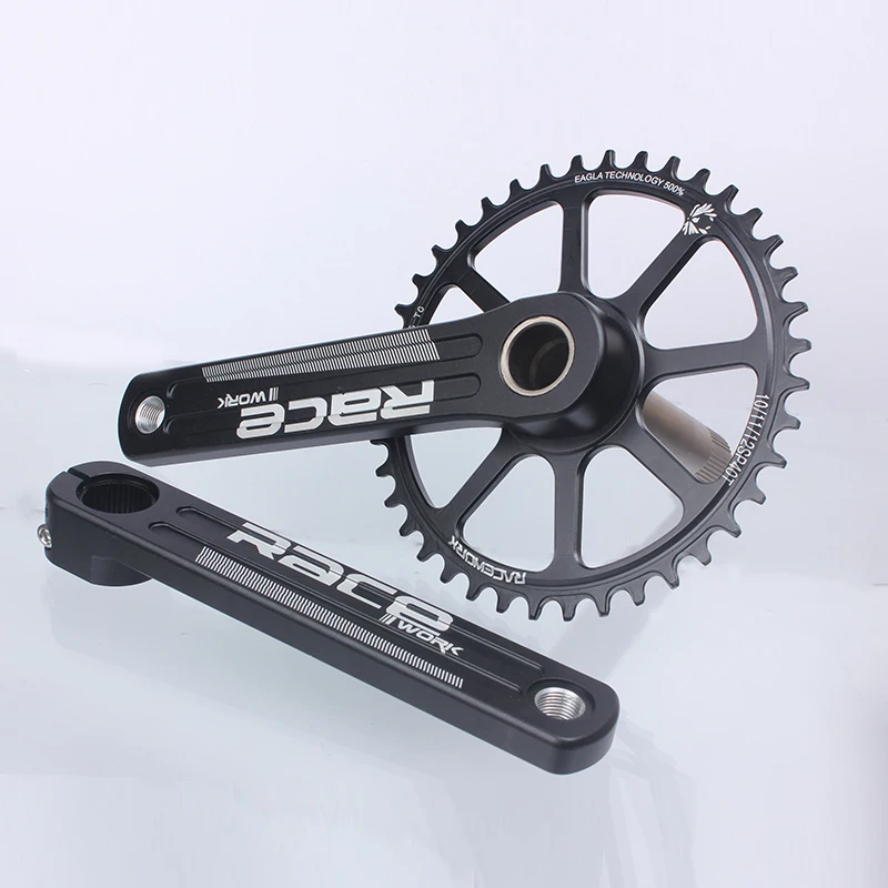 RACEWORK Road Bike Crankset 10/11/12 Speed 170/172.5/175mm Single Chainring 40/42/44T Wide And Narrow Sprocket CrankSet For GXP