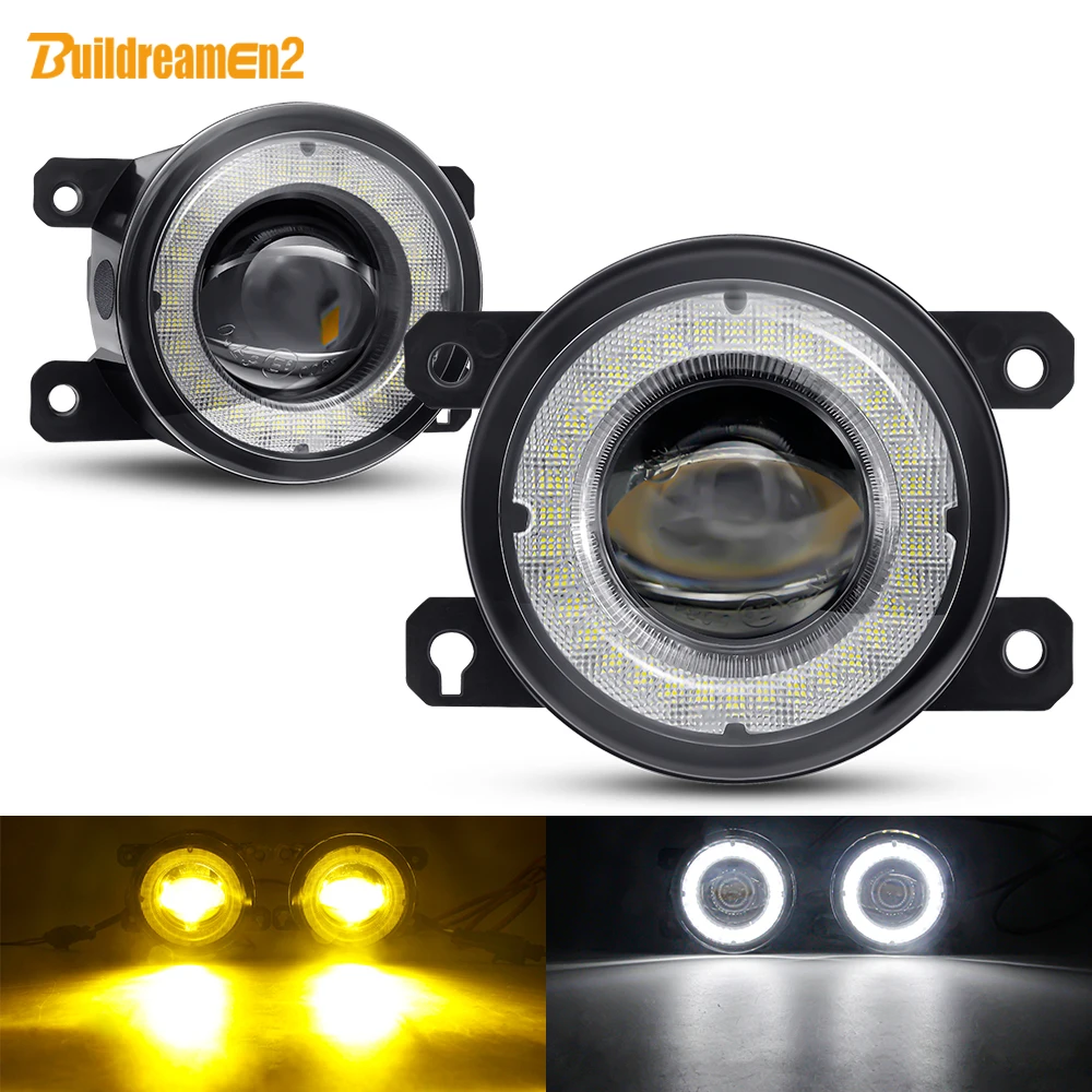 2 X Angel Eye Fog Light Car LED Lens Fog Lamp DRL 30W 12V For Subaru WRX STI Forester XV BRZ Legacy Justy Outback Levorg Impreza