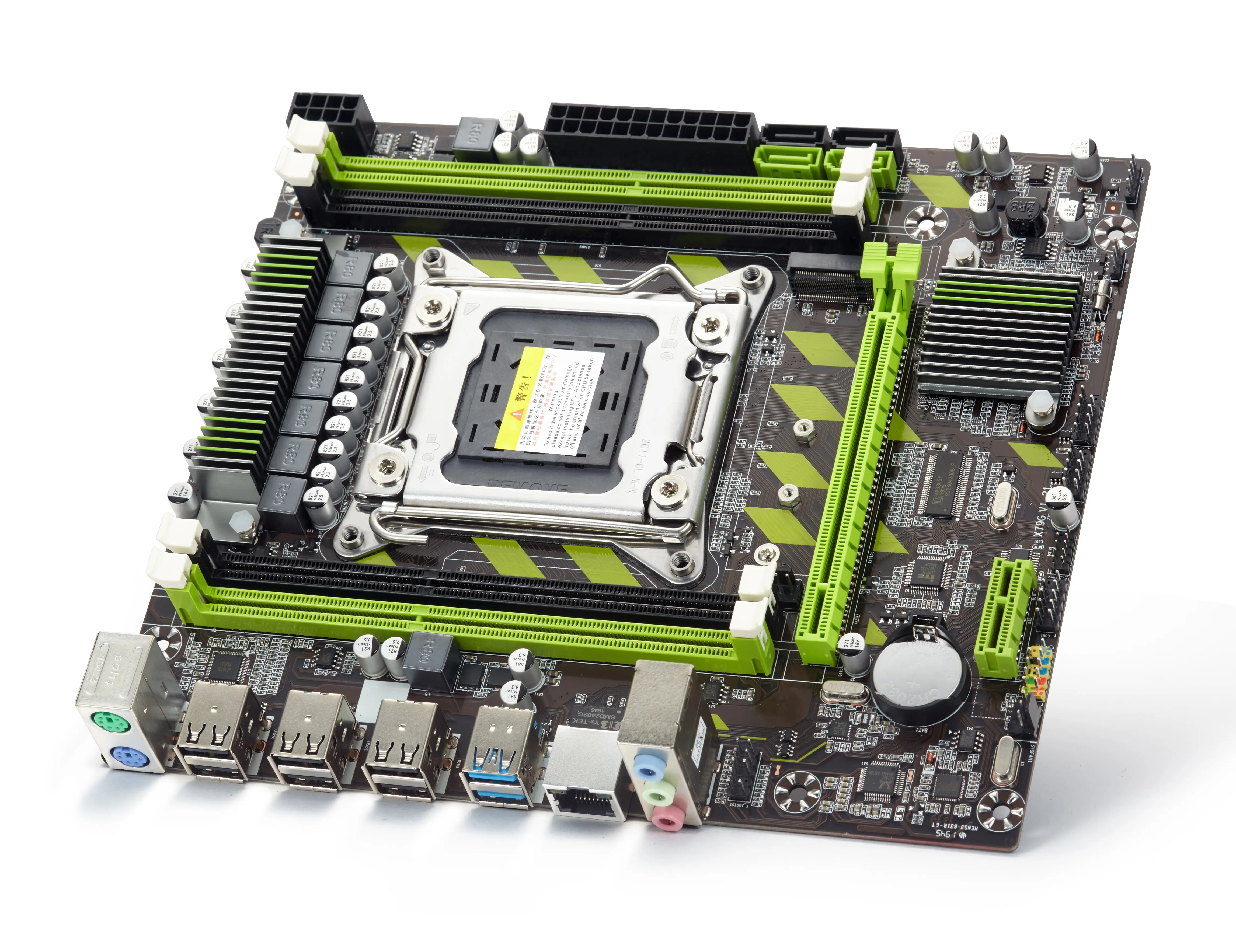 X79マザーボードLGA2011 E5 2689 cpu 4個のx 4ギガバイト = 16ギガバイトDDR3 1333mhz 10600 ecc regメモリセットM-ATXコンボM.2 ssd