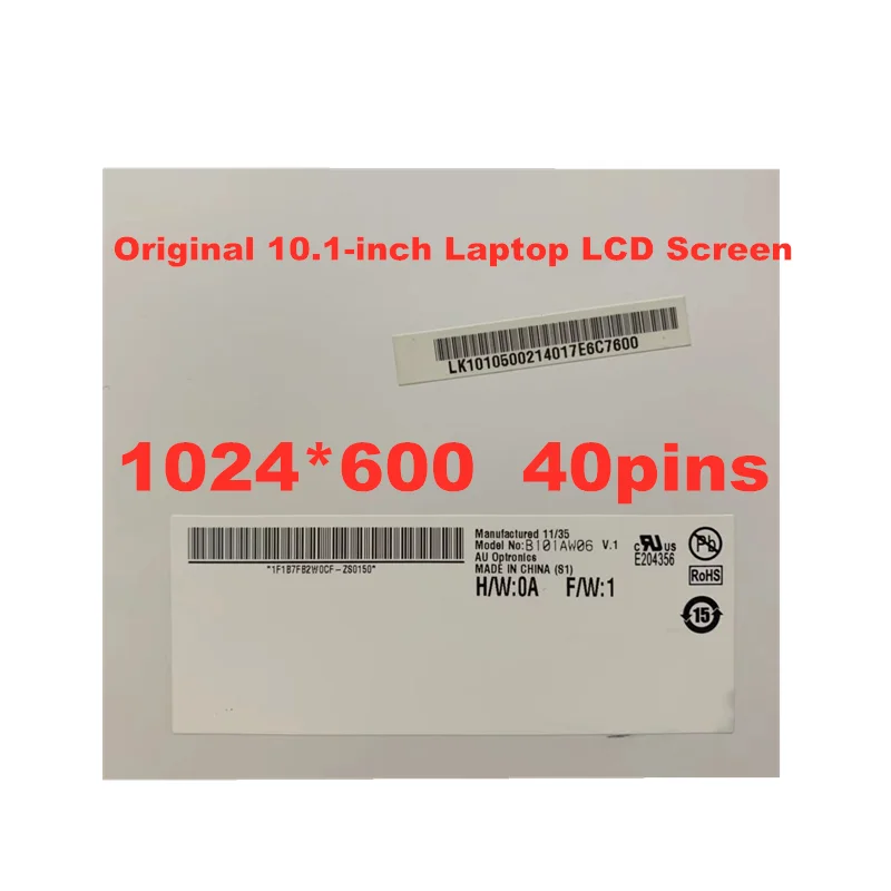 Original 10.1-inch laptop LCD screen For lenovo ideapad s110 s100 notebook display screen B101AW06 V.1 V.0 N101L6-L0D  40pins