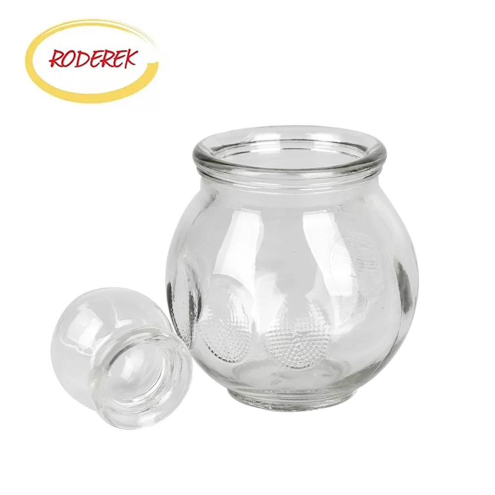 Transparent Glass Antiskid Fire Therapy Glass Cupping Vacuum Glass Cupping Tank