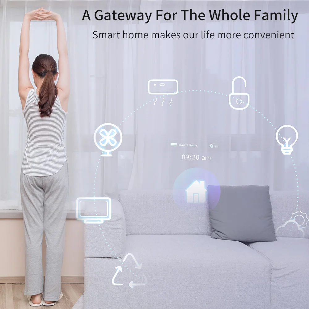 SMATRUL Tuya ZigBee Smart Hub Wireless Wired Intelligent Gateway Bridge App Voice Remote Control Electric For Alexa Google Home