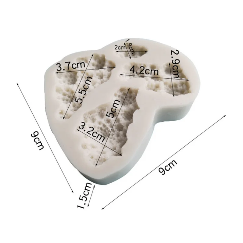 3D Coral Molding Liquid Silicone Mold DIY Cake Chocolate Baking Accessories Soft Clay Making Tool
