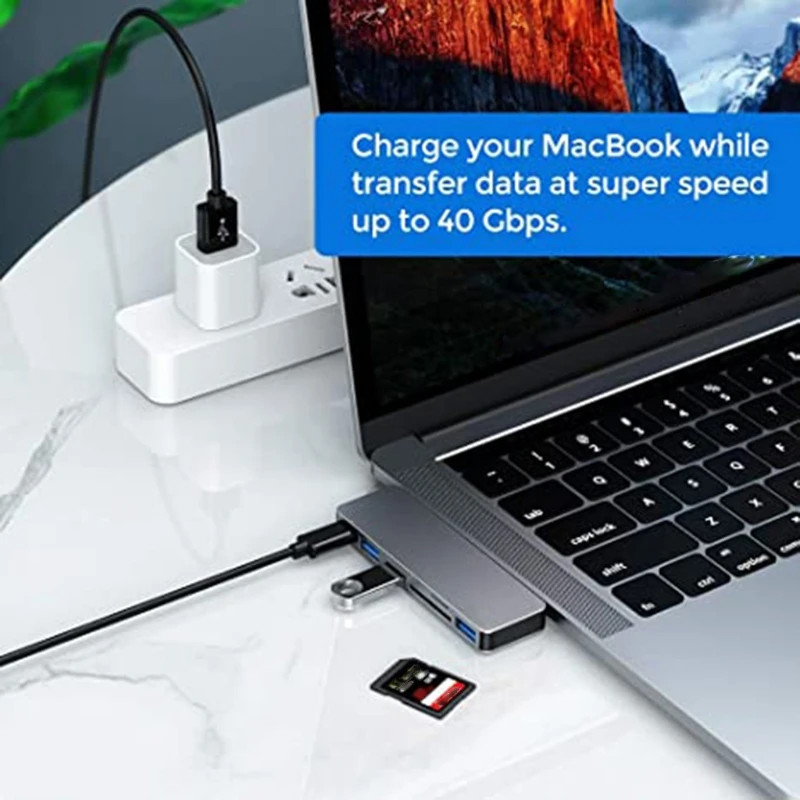 Macbook Pro 2020 13 15,MacBook Air 2018 2019 액세서리, USB 3.0 포트 3 개 H052