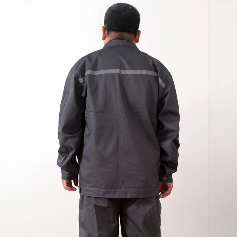 Reflective Loose Work Clothing Men Safety Welding Suit Mechanic Auto Repair Durable Plus Size Miner Porter Uniform Work Coverall