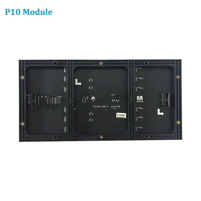 LED Video Wall Billboard Screen Panel, P10 SMD3528 1/4scan Indoor LED Display RGB Module 320*160mm 32*16Pixels For Advertising