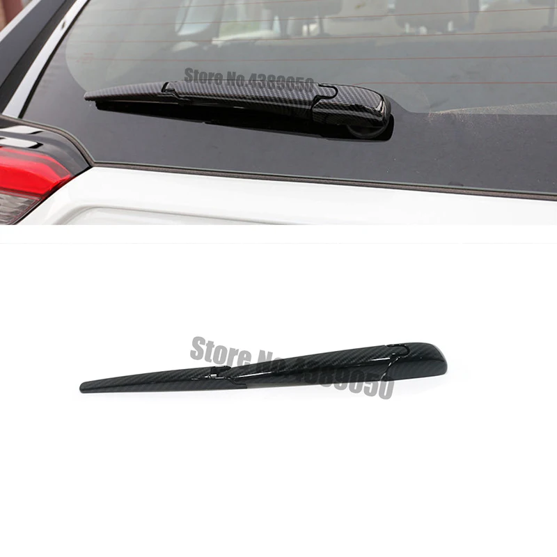 

For Toyota RAV4 2019 2020 ABS Chrome/Carbon fiber Rear Window Windshield Wiper Arm Blade Cover Trim Overlay Garnish Molding