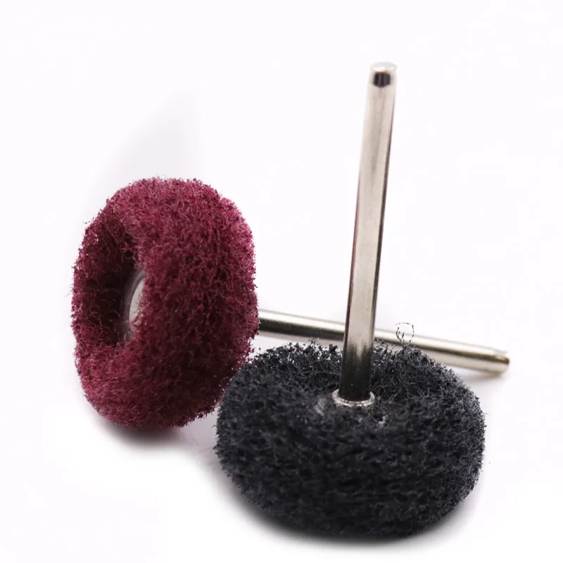 3Mm มินิแปรง Scouring Pad ล้อขัดไนลอนขัดหัวขัดขัด Buffing ล้อ25มม.สำหรับ dremel