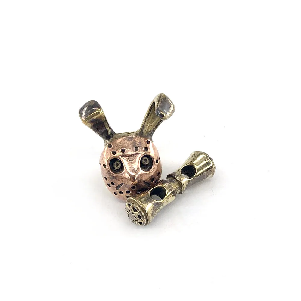 1 Set Brass Copper Rabbit Paracord Beads Shackle Woven Locks DIY Pendant Buckle Knife Lanyards Charms for Bracelet Accessories