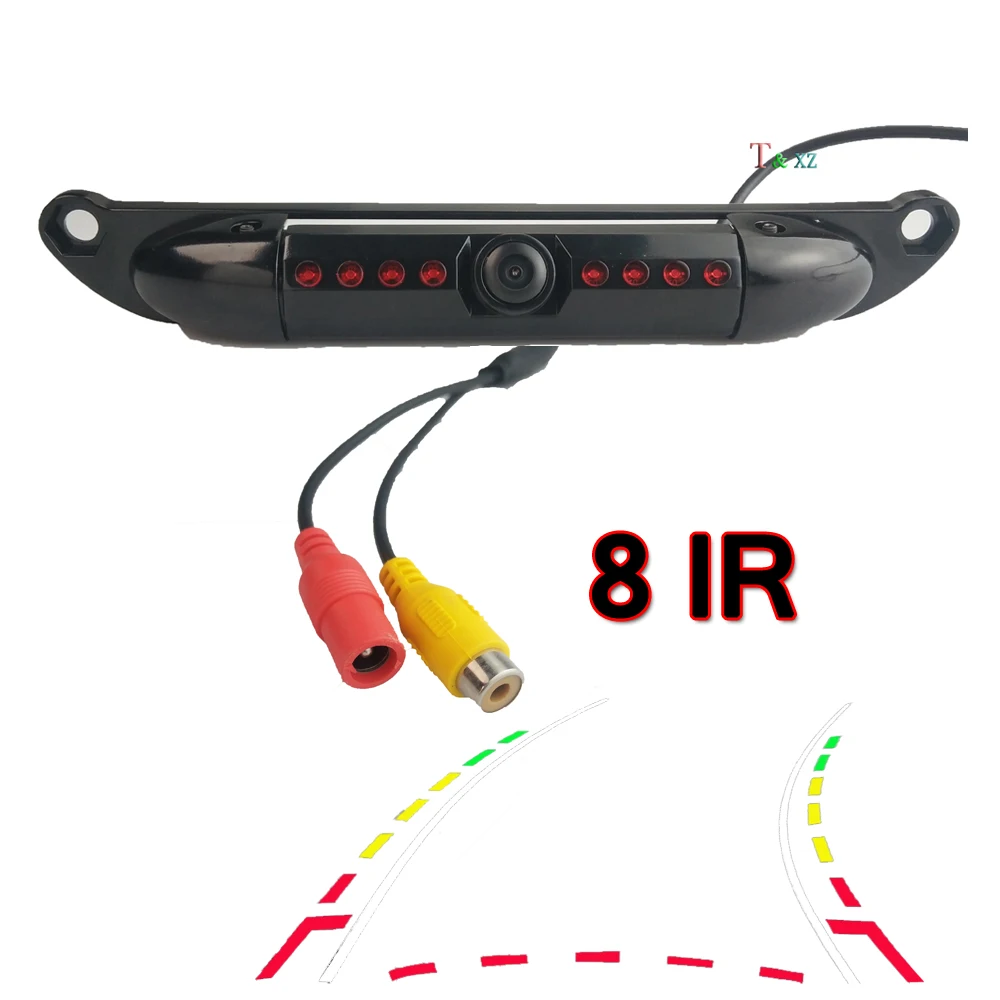 High Quality Short License Plate Frame Reverse Camera Car Rear View Camera Waterproof 8 IR Lights Night Vision