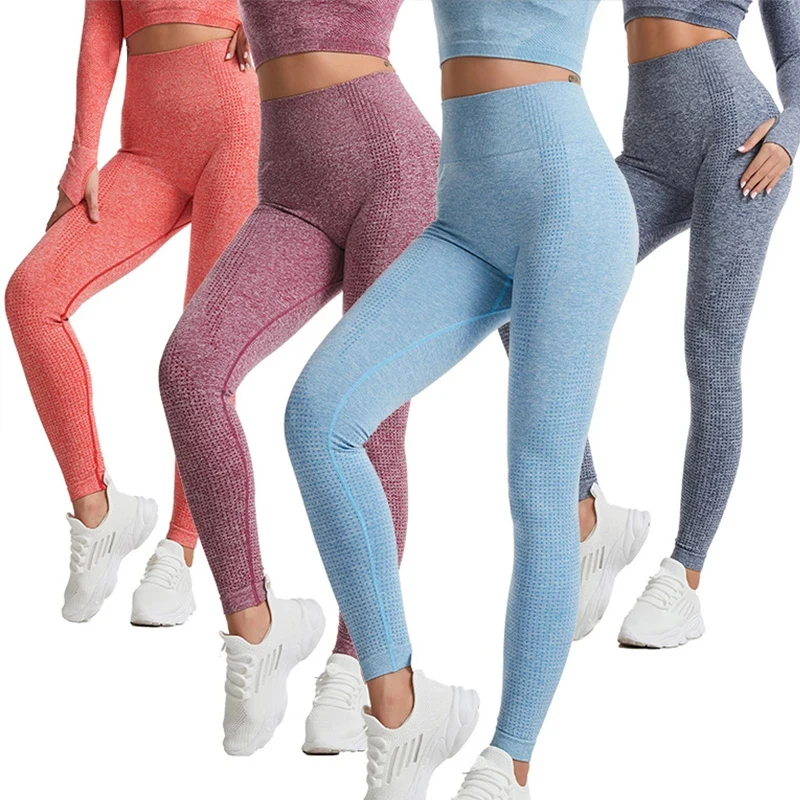 Vital Seamless Leggings Women High Waist Yoga Pants Tummy Control Workout Slim Hip Up Stretchy Leggings Booty Sport Tights