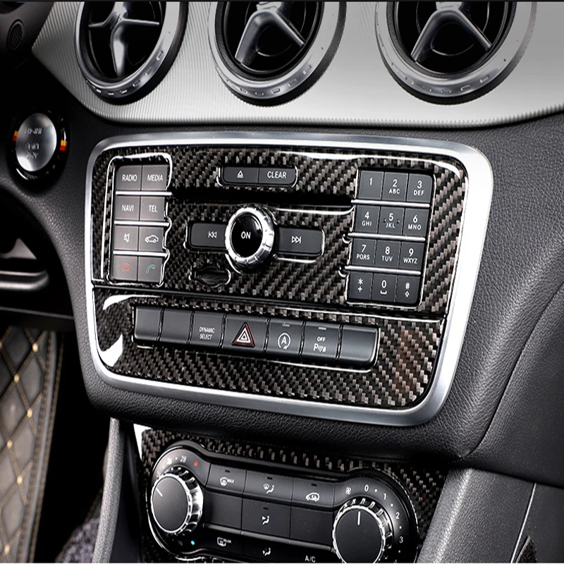 For Mercedes Benz A Class W176 GLA X156 CLA Accessories Car Interior Air Conditioning CD Console Panel Cover Trim Car Styling
