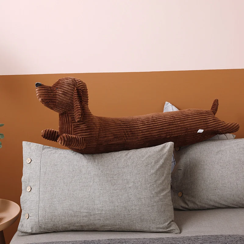 110cm Cartoon Fox Husky Shiba Inu Sausage Dog Plush Toys Soft Animals Dolls Cute Long Sleeping Pillow For Boys Girls Gift