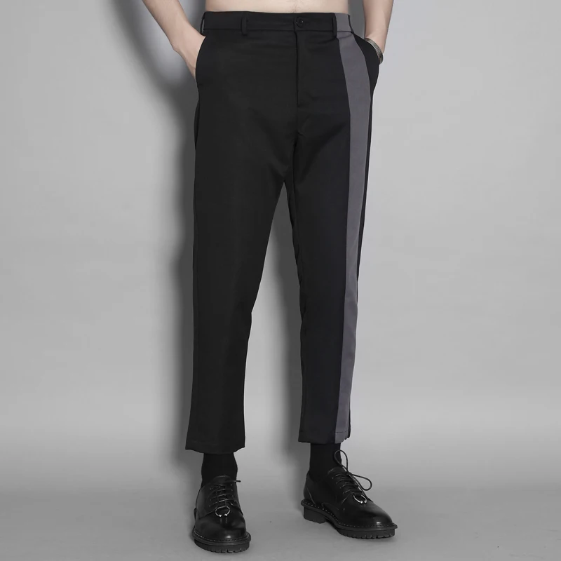 Fall 2020 new dark original trend matching casual pants men's business nine-point suit pants men