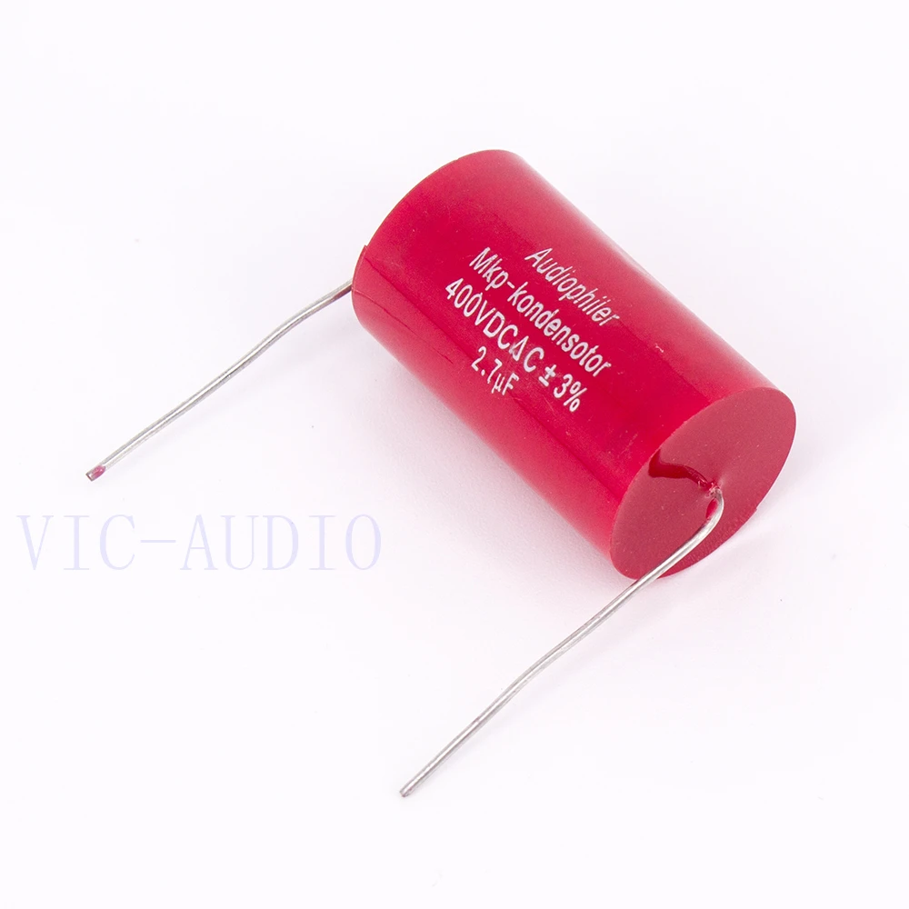 

5PCS Audiophiler Mkp Capacitor 2.7uf 400VDC HIFI Fever Electrodeless Capacitor Audio Capacitor Coupling Frequency Dividing 2.7uf