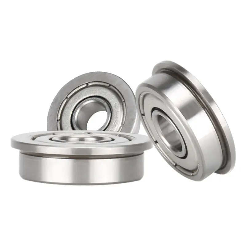 20/10pcs Flange Ball Bearings F608ZZ F624ZZ F623ZZ F604ZZ F625ZZ F684ZZ F688ZZ Deep Groove Pulley Wheel Aluminium For 3D Printer