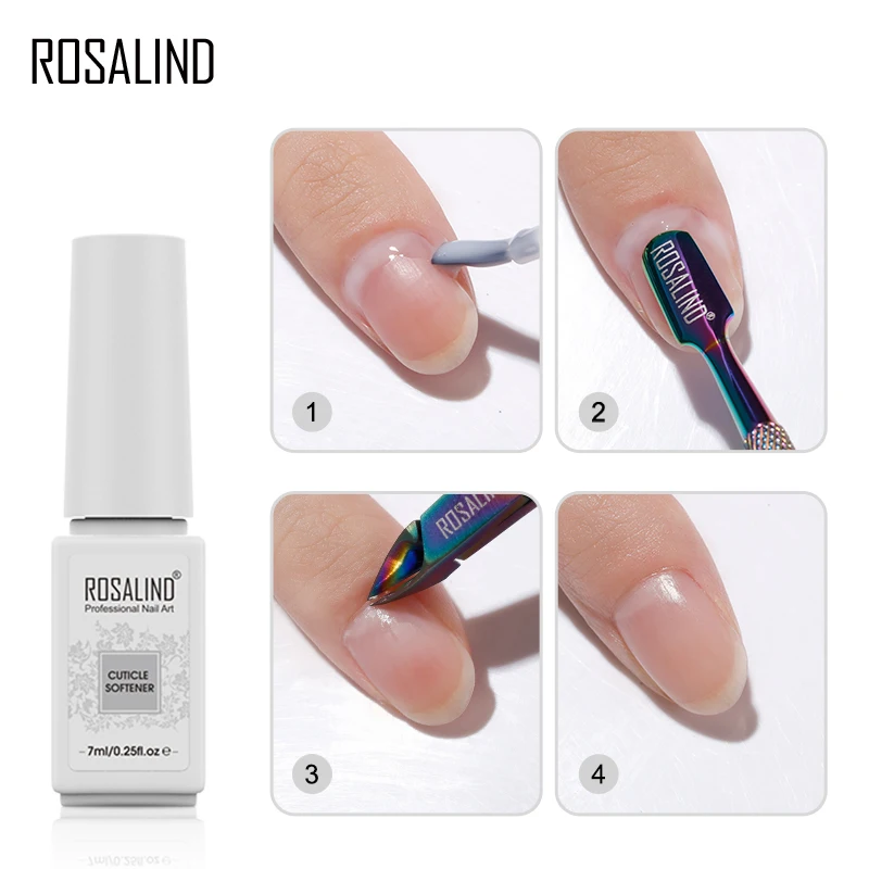 ROSALIND Cuticle Softener Oil Nail Repair Rose Flavor Manicure Dead Skin Nourish Skin Care Nutrition Nail Polish 7ML New