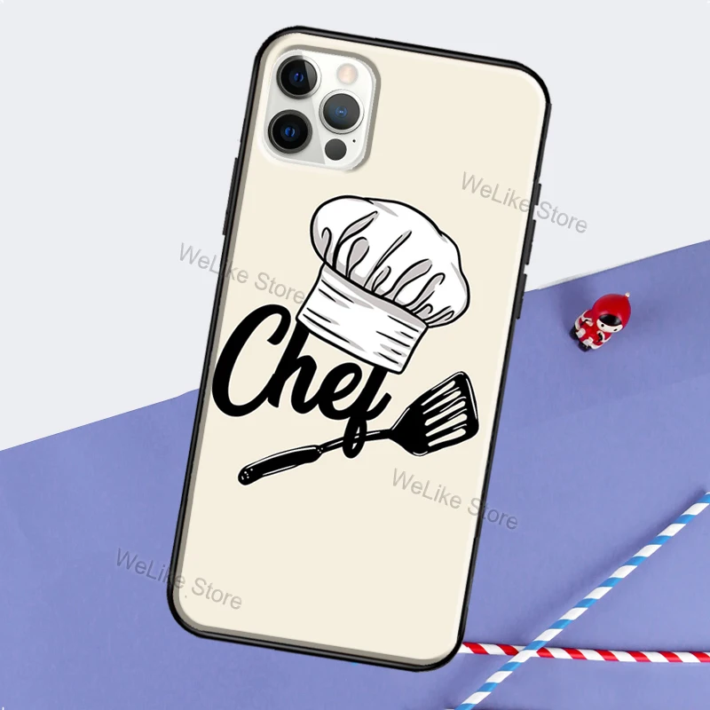 Baker Love Baking Chef Case For iPhone 12 13 mini 11 Pro Max X XR XS MAX SE 2020 6S 7 8 Plus Back Cover Shell