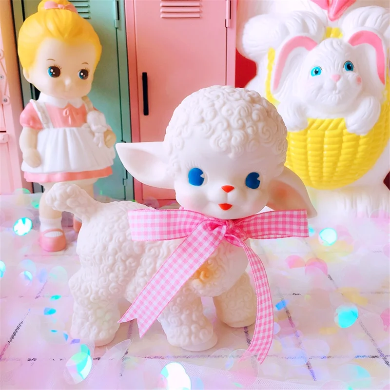 Classical Lamb Plush toy Adorable Sheep Stuffed Toys Showa Bow