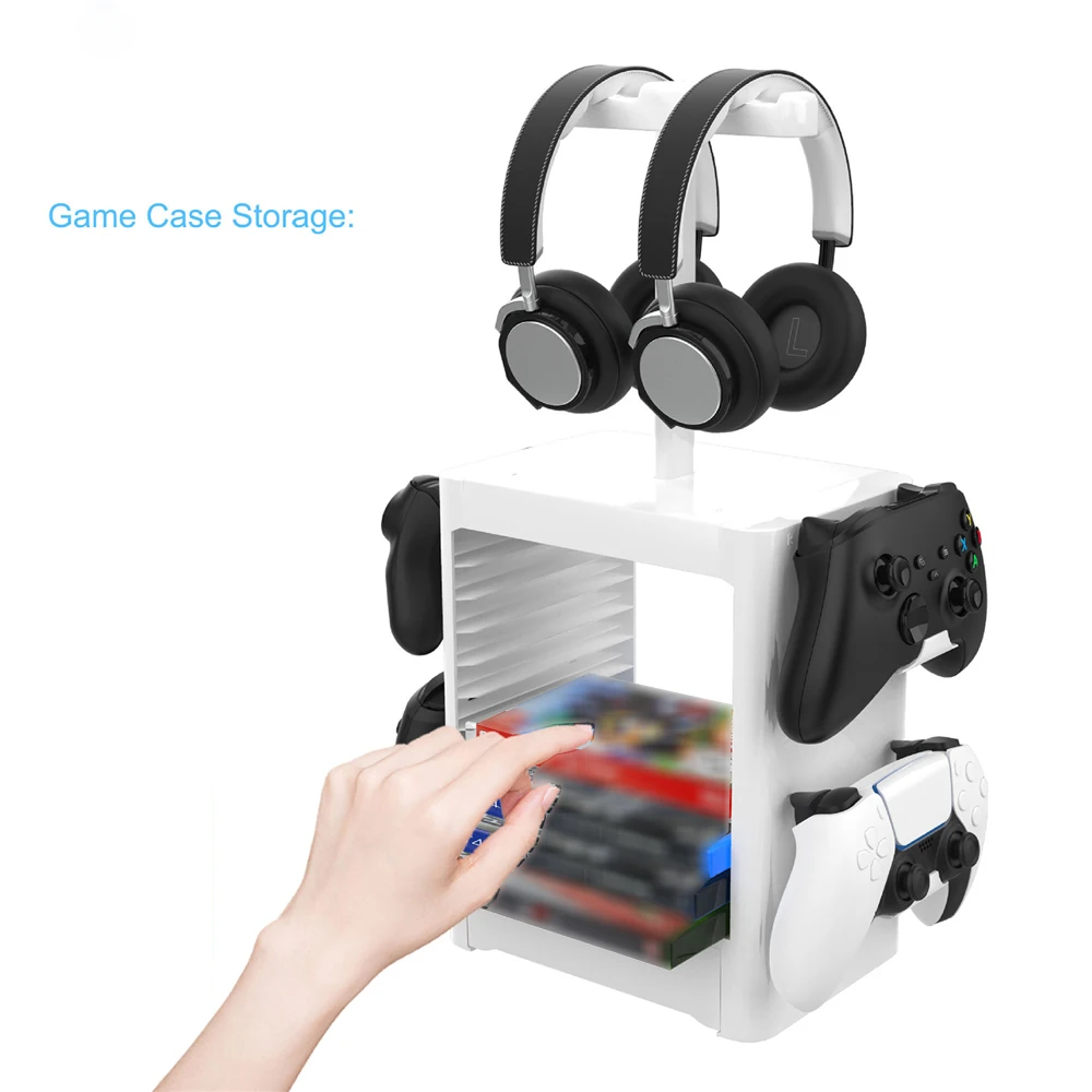 Multifunctional Game Controller Storage Bracket Game CD Disc Holder Rack for PS5 for XBOX Series X Game Accessories