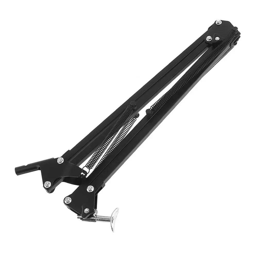 Soporte Universal de Metal Flexible con brazo oscilante de sobrelongitud y soporte de pie para micrófono de condensador de lámpara de mesa