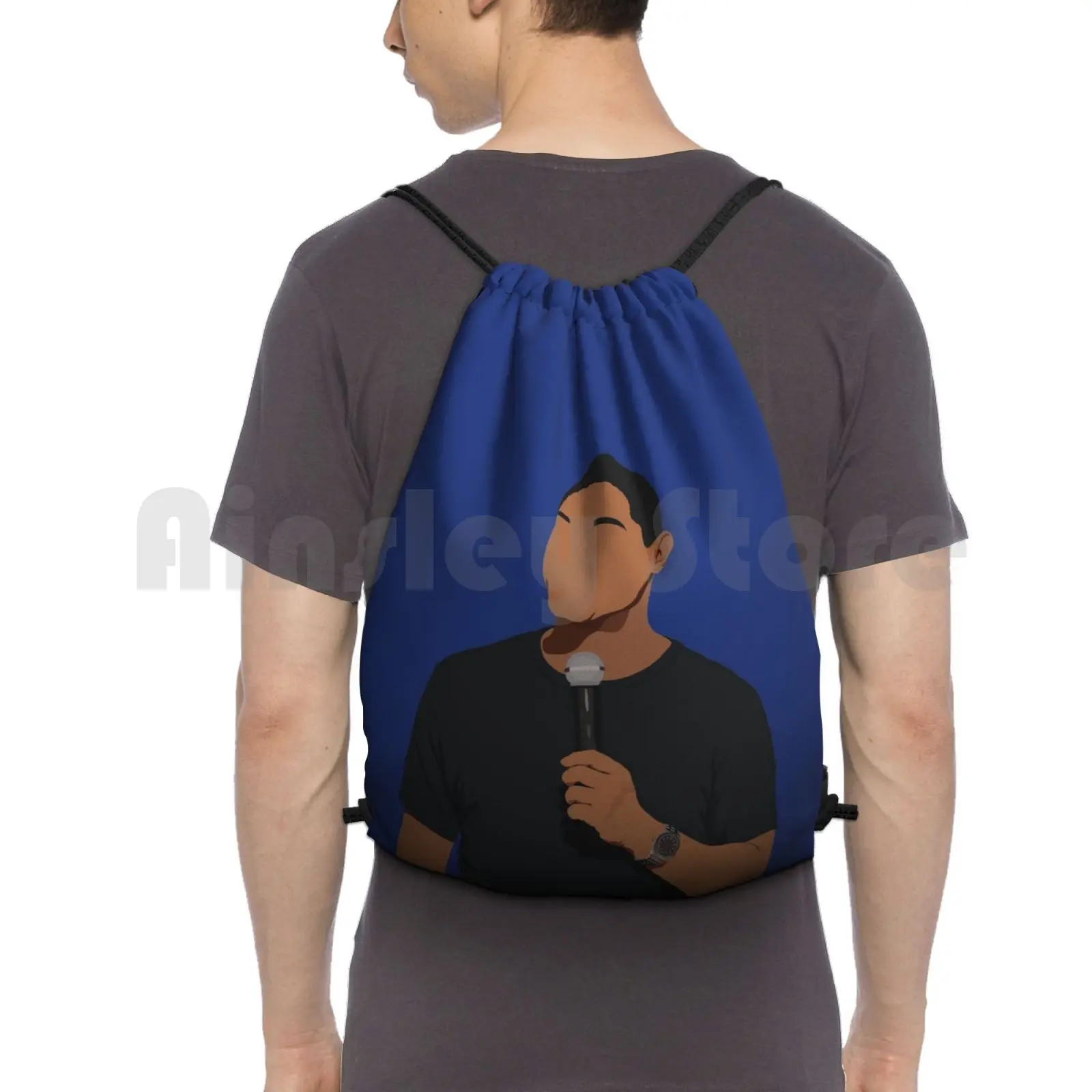 Trevor Noah Backpack Drawstring Bag Riding Climbing Gym Bag Trevor Noah Son Of Comedy Comedian Trap Music Male Comedian