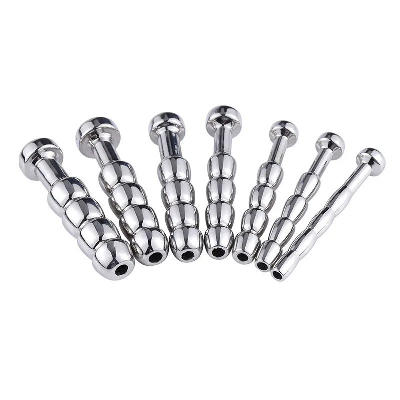 7 Sizes Male Urethral Dilator Metal Urethral Catheter Horse Eye Stimulation Penis Plug Sounding Masturbator Sex Toys for Men