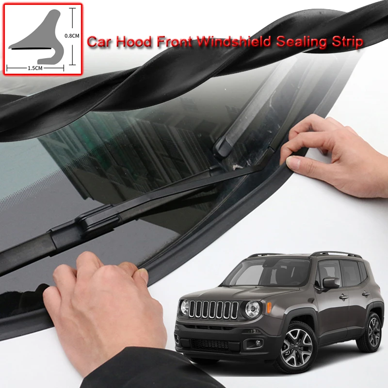 

For Jeep Renegade 2015-2020 Car Seal Strip Windshied Spoiler Filler Protect Edge Weatherstrip Strips Sticker Auto Accessories