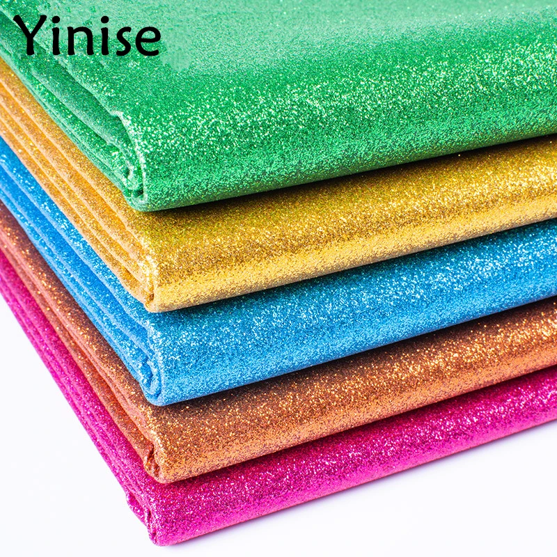 50x138cm Synthetic Leather Fabric Glitter Sequins PU Leather Fabrics Sewing DIY Bags Shoes Faux Artificial Leather Material