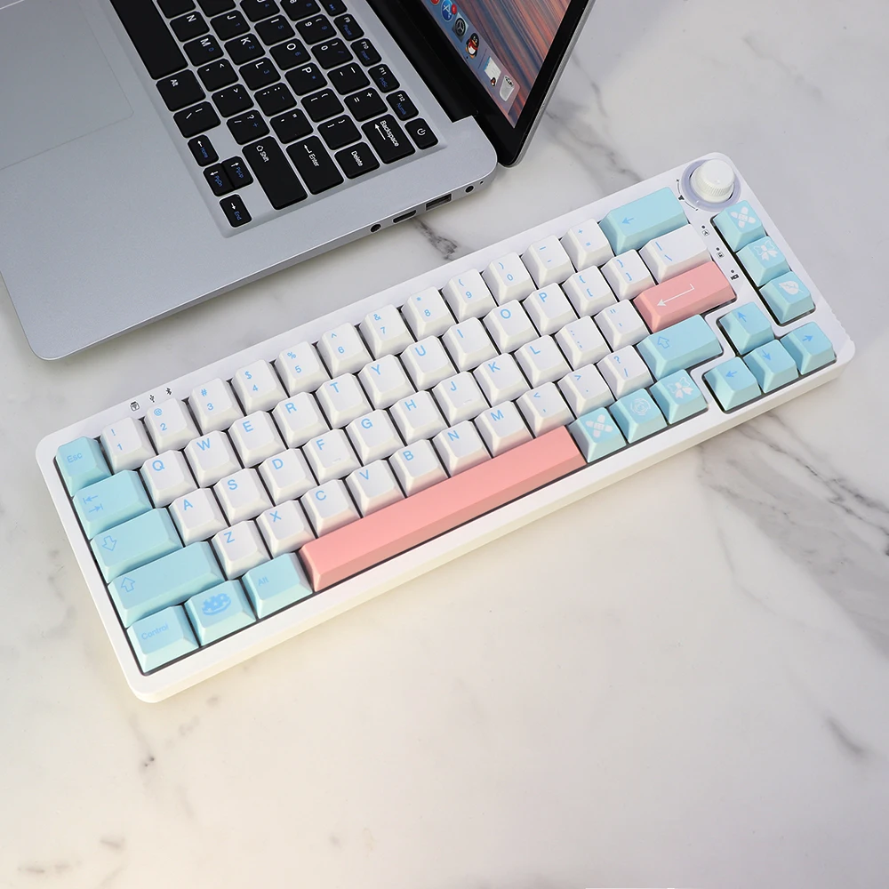 GMK-KEY Noel Nhuộm Subb Keycaps PBT Anh Đào Hồ Sơ Đức Pháp Ý Tây Ban Nha Anh ISO Chìa Khóa Mũ Lưỡi Trai TKL GK61 96 GMMK MX