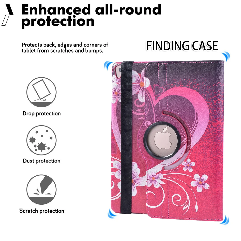 Für Apple IPad Mini 4/5 360 Grad Multicolor Rotierenden Flip PU Leder Fall Smart Tablet Auto-Sleep/Wake Ständer halter Abdeckung