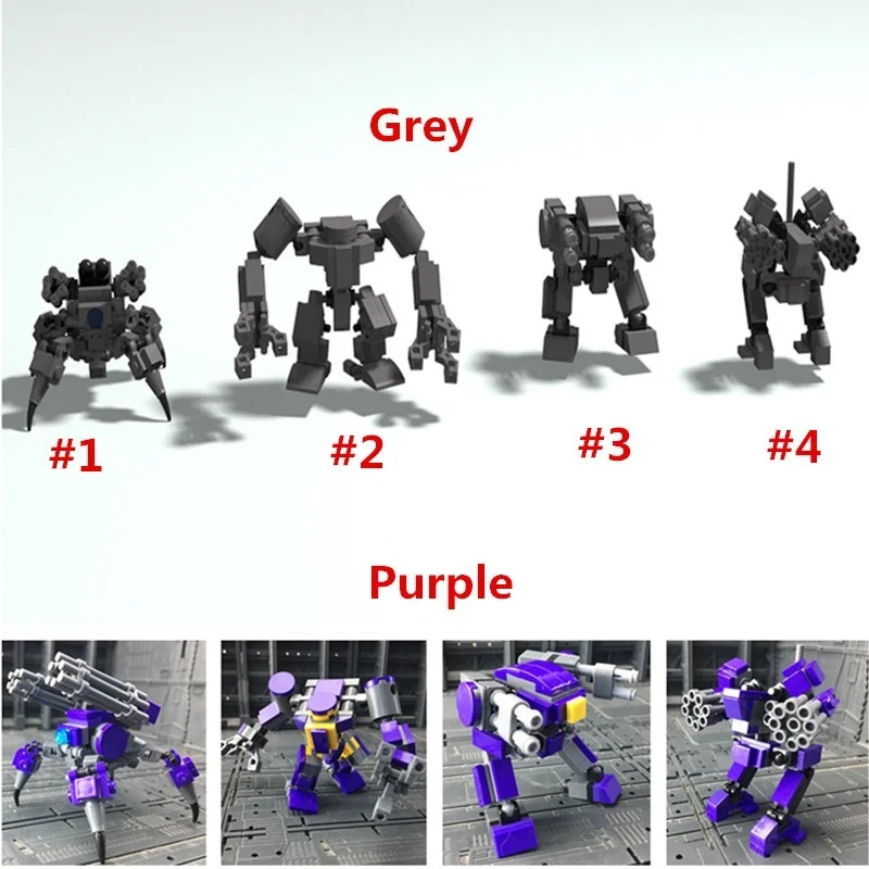 

STEM MOC TP Factory Guard Mini Mecha Spanner Model Small Particle Building Blocks Educational Toy Set