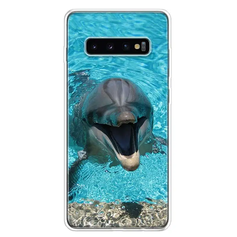 Ocean Dolphin Dance And Jumping Phone Case For Samsung Galaxy A15 A25 A35 A55 A14 A24 A34 A54 A04S A13 A23 A33 A53 A03S A12 A52 