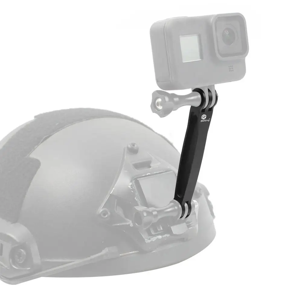 Bgning-アルミニウムcnc延長アーム,gopro max hero 8 yi sjcam ekenスポーツカメラ用取り付けアダプター