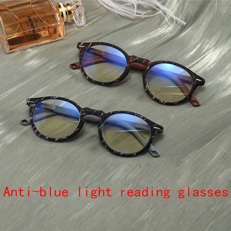 

LIBOGX Anti-Blue Reading Glasses Women's New Fashion UV400 Anti-Radiation Reading Glasses Men Dioptric Glasses